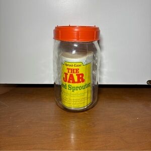 Vintage Sprout Ease Econo Sprouter Toppers Seed Sprouting System 1977 Mason Jar